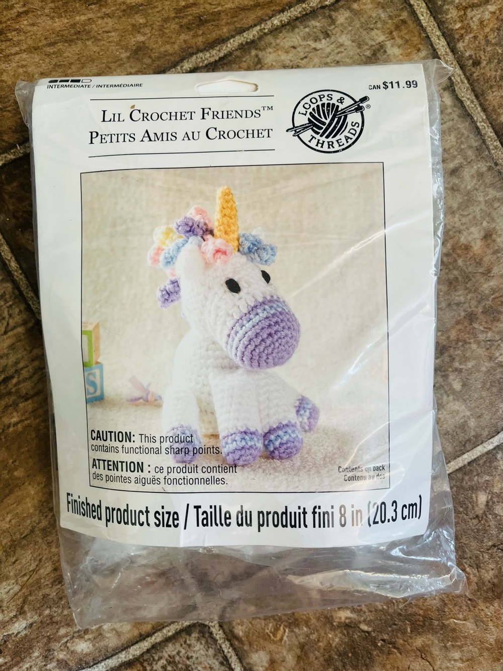 Loops & Threads Lil Crochet Friends Unicorn Kit NIP